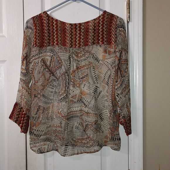 Lucky Brand sheer top Sz XS - Picture 5 of 5